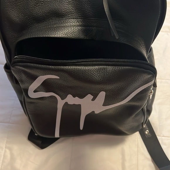 Giuseppe Zanotti design Brand New Black Leather backpack. NWT $1400 - Picture 10 of 13